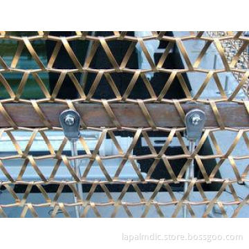Flat Wire Balanced Weave Architectural Mesh,Flat Spiral Wir